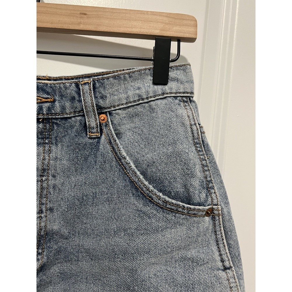 We The Free Brea Cut Off Denim Skirt by Free People Size 28 Light Wash - Picture 3 of 8